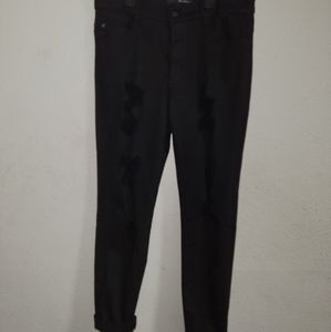 Black Distressed Jeans